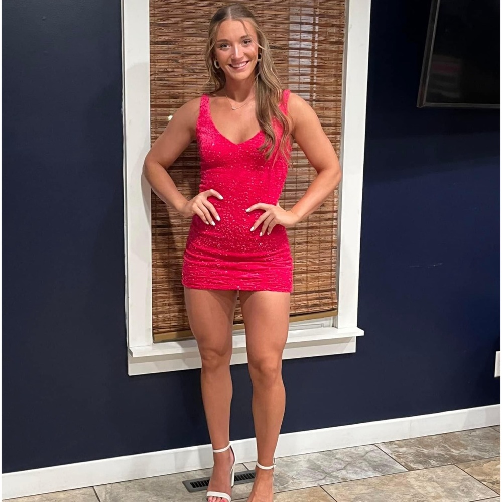 Bright Pink Mini Bodycon Dress